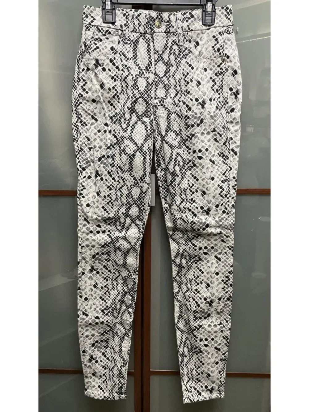Good American Women’s Size 28 Animal Snake Print Skinny High Waist Denim Jeans
